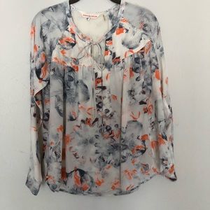 Rebecca Taylor Floral Blouse 0